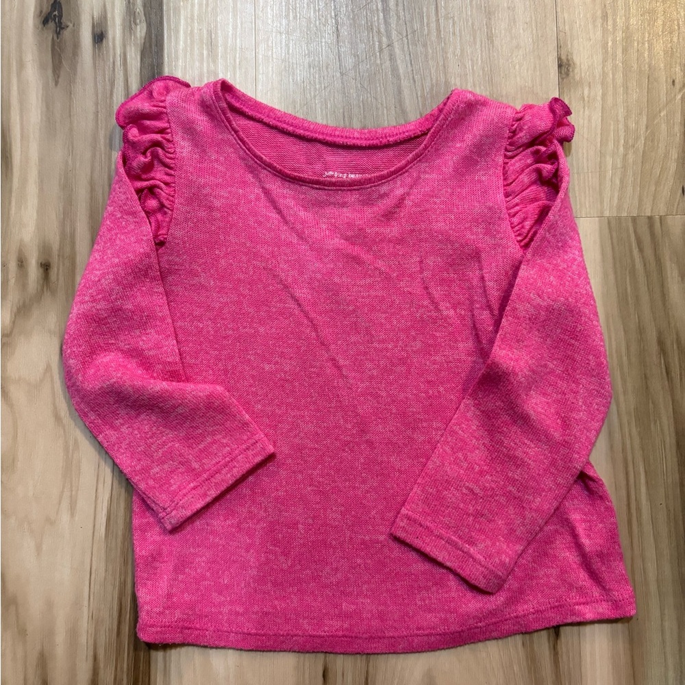 Pink Ruffled Kids Top
